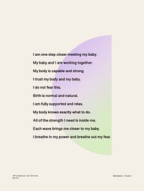 Affirmations Naissance sur Bohomadic Studio