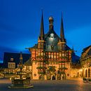Het beroemde stadhuis in Wernigerode, Harz, Saksen-Anhalt, Duitsland van Henk Meijer Photography thumbnail