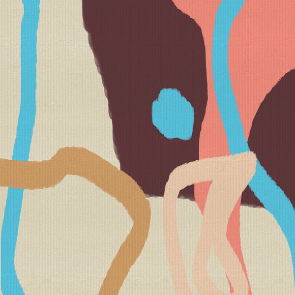 Retro shapes in vibrant colors by Dina Dankers