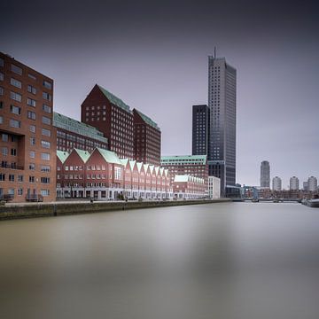 Rotterdamwoningen vanop het water. van Johan Cusseneers