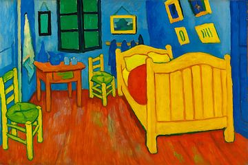 Vincent van Gogh ontmoet Henri Matisse schilderij van Johannes