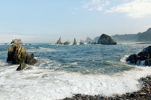 Strand Gueirúa in Spanien