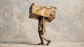 Broken Toy Bleeding Color Surreal Emotional Concept Art Illustration by Aden Pink Studio