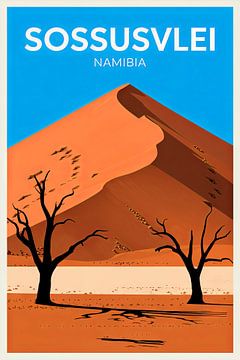 Sossusvlei, Namibië van Poster Art Shop