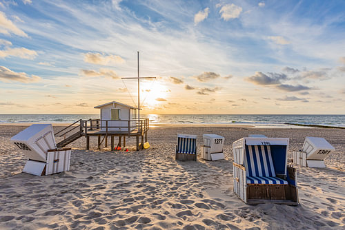 Sonnenuntergang in Westerland auf der Insel Sylt