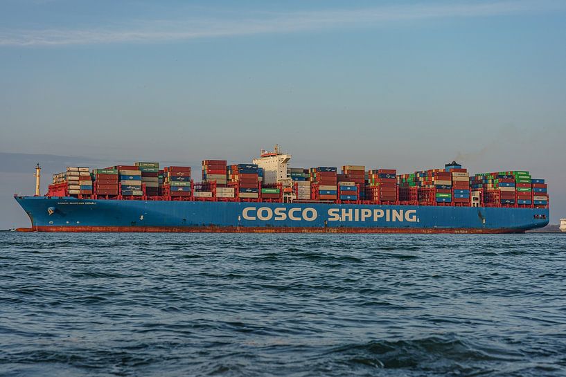 COSCO Shipping container ship Denali. by Jaap van den Berg