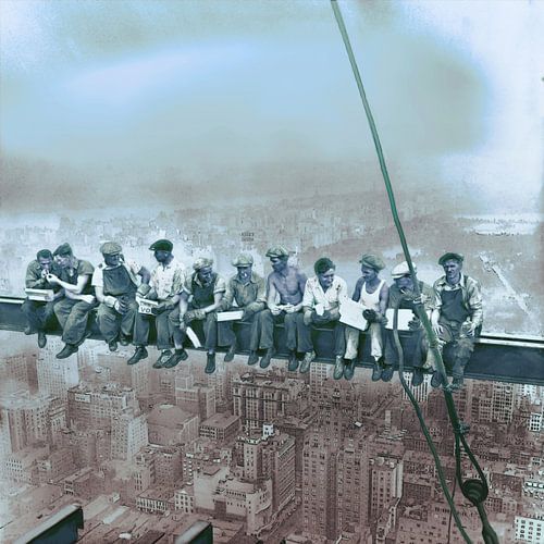 "Lunch Atop a Skyscraper" van Marjoline Delahaye