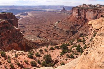 Panoramafoto van Canyonlands, Ruige landschapsfoto, Nationaal Park VS van Martijn Schrijver