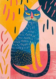 Playful Cat by Liv ter Riet