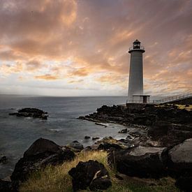 Lighthouse at sunset, Le Phare du Vieux-Fort, Guadeloupe by Fotos by Jan Wehnert