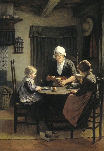 Bei der Großmutter, David Adolph Constant Artz von Meisterhafte Meister
