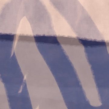 Peinture abstraite minimaliste moderne en lilas, blanc, violet sur Dina Dankers