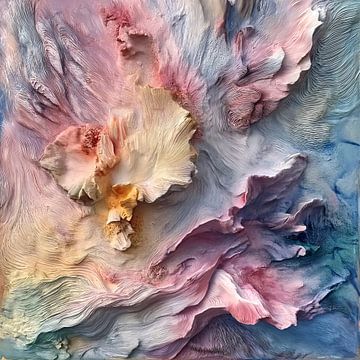 Peinture abstraite colorée Coquillages avec beaucoup de profondeur sur Surreal Media