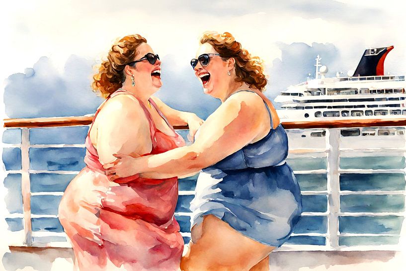 2 gemütliche Damen auf einer Kreuzfahrt von De gezellige Dames