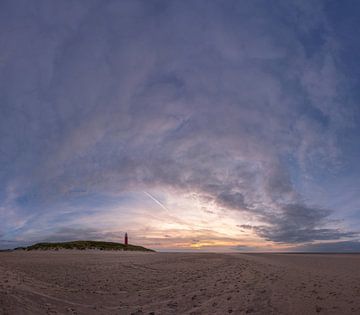 Texel Vuurtoren zonsondergang xxl van Texel360Fotografie Richard Heerschap