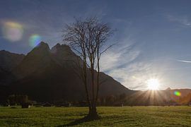S o n n e n u n t e r g a n g an den Waxensteien von Andreas Stach