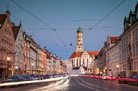 Maximilianstrasse in Augsburg with street lighting by Emile Kaihatu thumbnail