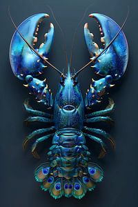 Lobster Luxe - Pfauenblauer Metallic-Hummer