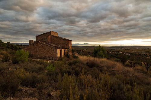 Zonsopkomst In Murcia, Sierra de Espuna, Spanje.