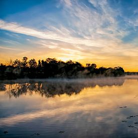 Sonnenaufgang Borkenerparadies von Henk bohmers