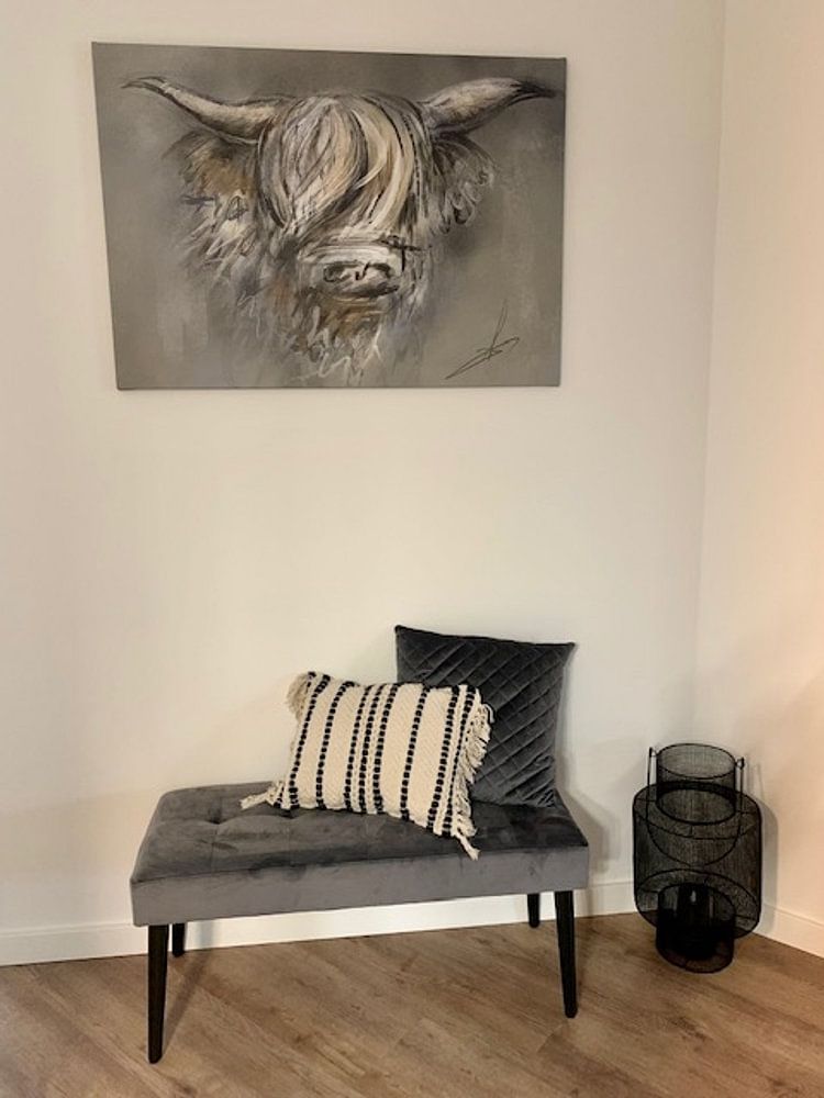 Digitale Druckvorlage - Schottische Highlander Vollfarbdruckvorlage von Emiel de Lange