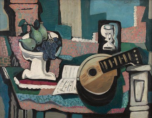 Emil Filla, Stilleven met mandoline, 1926