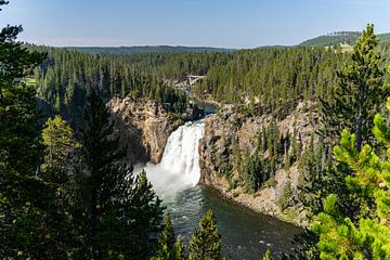 Upper Falls, Yellowstone National Park, USA van Jeroen van Deel