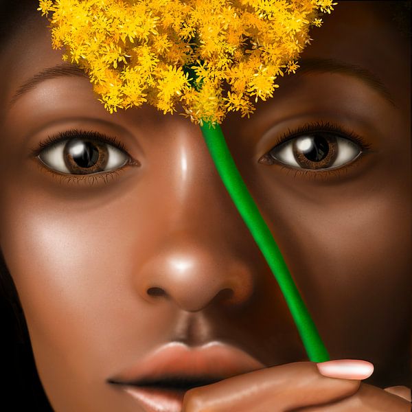 Flower Woman by Judith Spanbroek-van den Broek