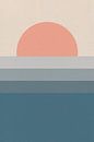 Sonne, Mond, Ozean. Ikigai. Abstrakte minimalistische Zen-Kunst II von Dina Dankers Miniaturansicht