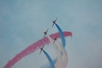 In the air