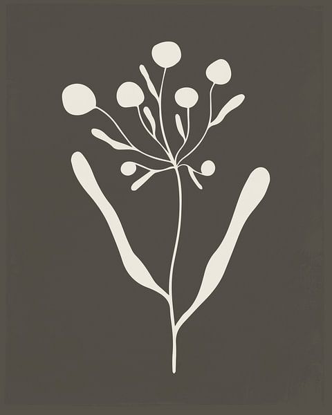 Dark gray leaves 1 by Tanja Udelhofen