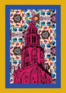 Martini-Turm Groningen rosa
