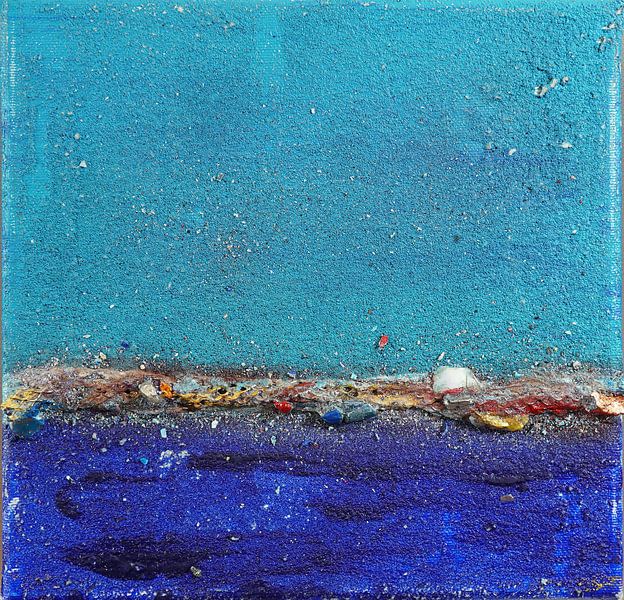 # B12, Acryl auf Leinwand, 20 x 20 x 3 cm by Erich Keller