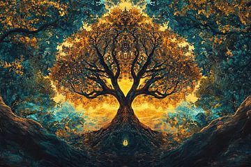 levensboom tree of life spiritueel van Egon Zitter