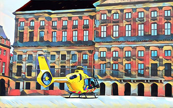 Dam Square, Amsterdam | 4K Landscape Artwork by Lux Leonum