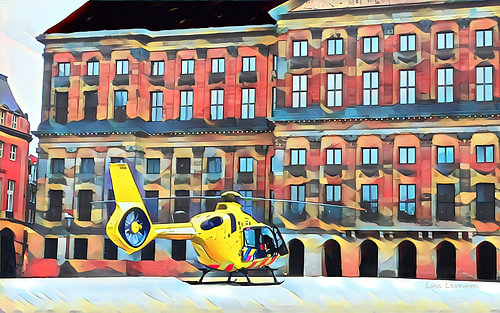 Dam Square, Amsterdam | 4K Landscape Artwork by Lux Leonum