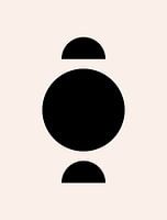 Circles. Retro 1920s vintage geometric shape No. 18