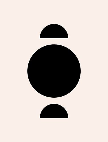 Cirkels. Retro jaren 20 vintage geometrische vorm Nr. 18