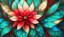 Bloemen met kleuren