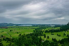 Uitzicht vanaf de berg in Beieren van Christian Späth