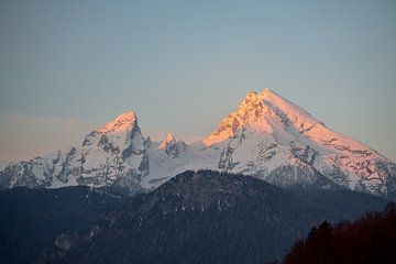 Sonnenaufgang am Watzmann von Leo Schindzielorz