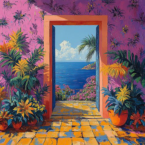 Henri Matisse inspired Mediterranean Sea View Sea Fauvism