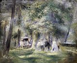In the Park at Saint-Cloud, Pierre-Auguste Renoir by Bridgeman Masters thumbnail