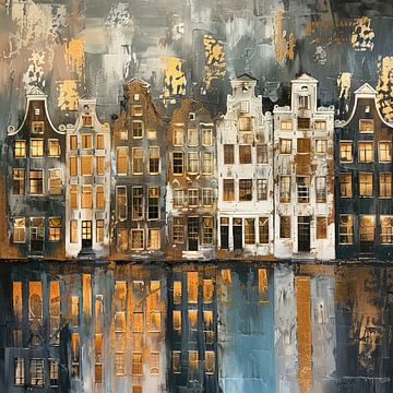 Amsterdam Golden Hour van Kunst Kriebels