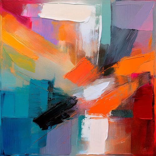 Modern abstrakt: farbenfrohe Malerei