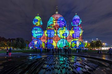 La cathédrale de Berlin sous un éclairage particulier