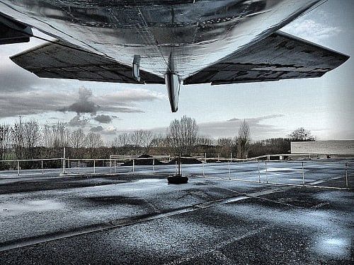 vliegtuig op wachten