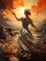 Dancing Woman during sunset