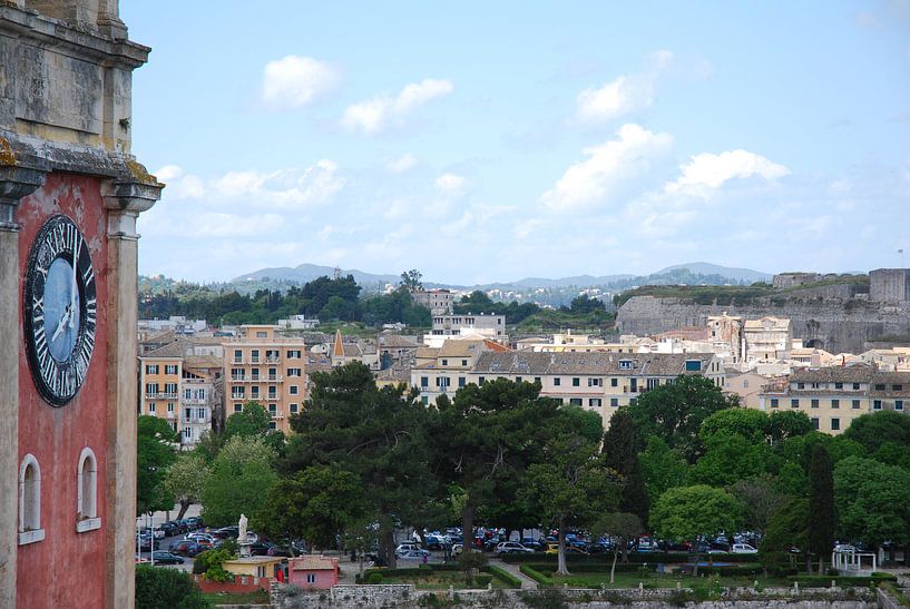 Uitzicht over Corfu stad, Griekenland von Ingrid Van Maurik