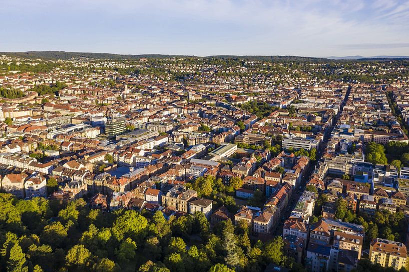 Aerial view Stuttgart-West from the bird's eye view by Werner Dieterich